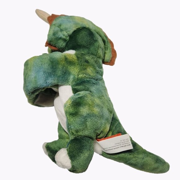 Wild Republic Triceratops Dinosaur Wrist Huggers 7 inch Plush Slap Bracelet Toy - Picture 2 of 5